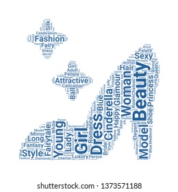 cinderella word cloud. tag cloud about cinderella