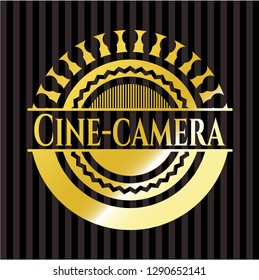 Cine-camera shiny badge