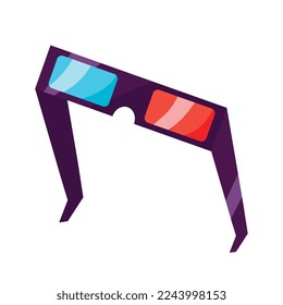 cinema 3d glasses accessory icon
