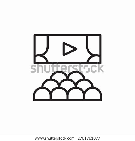 cinema audience icon sign vector
