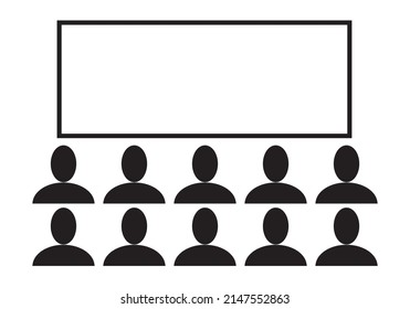 
Cinema, audience, audience or show icon