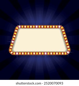 Fundo de cinema com néon brilhante	
