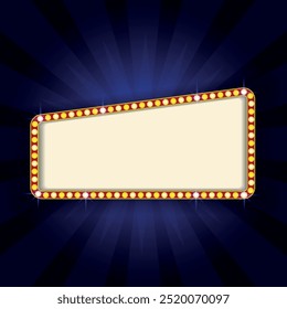 Fondo de cine con neón brillante	
