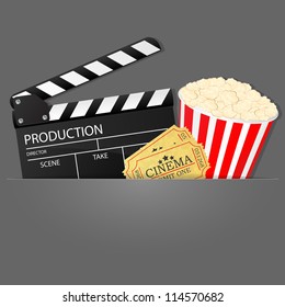 Cinema background. Vector illustration.