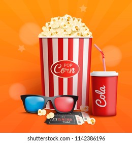 Cinema. Banner. Vector illustration