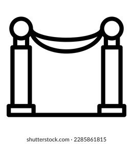 Cinema barrier icon outline vector. Car screen. Air show
