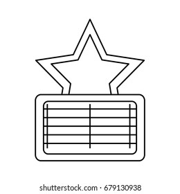 Cinema blank sign