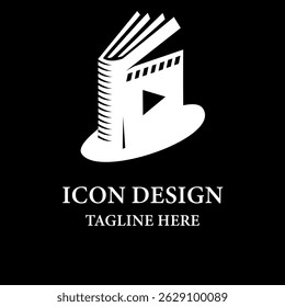 Cinema Book Logo Design icon