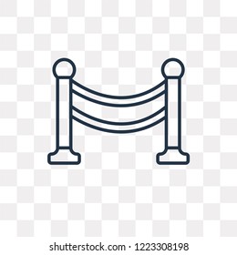 Cinema borders vector outline icon isolated on transparent background, high quality linear Cinema borders transparency concept can be used web and mobile