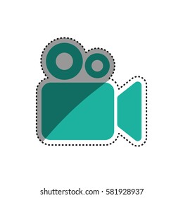 Cinema camcorder symbol icon vector illustration graphic design