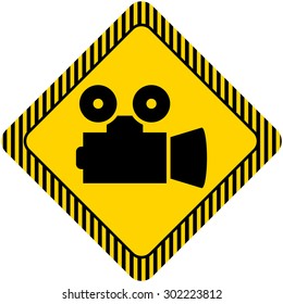Cinema camera icon