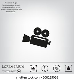 Cinema camera icon