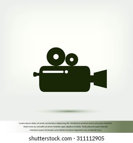 Cinema camera icon