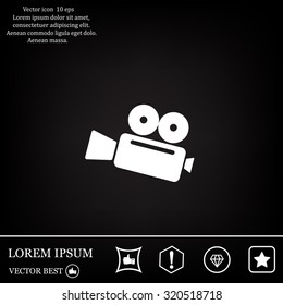 Cinema camera icon
