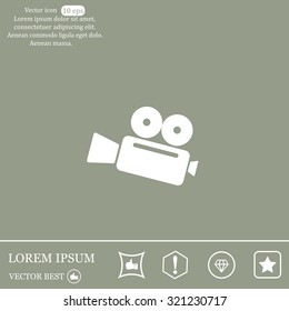 Cinema camera icon