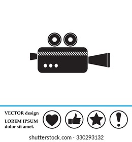 Cinema camera icon