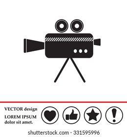 Cinema camera icon