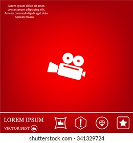 Cinema camera icon