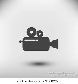 Cinema camera icon