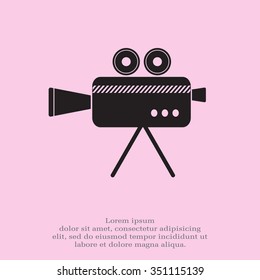 Cinema camera icon