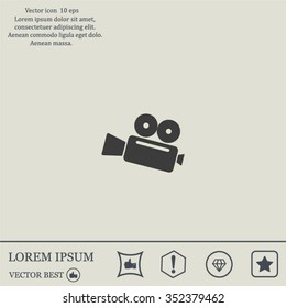 Cinema camera icon