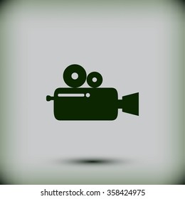 Cinema camera icon