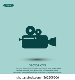 Cinema camera icon
