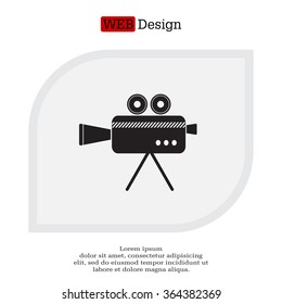 Cinema camera icon