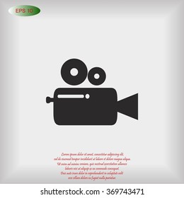 Cinema camera icon