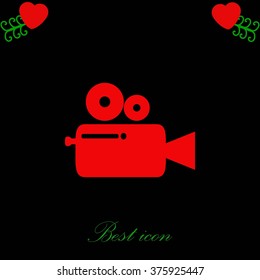 Cinema camera icon
