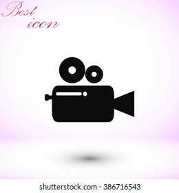 Cinema camera icon