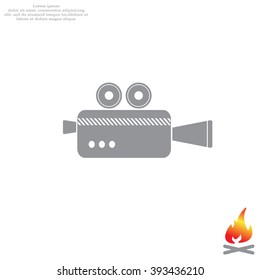 Cinema camera icon