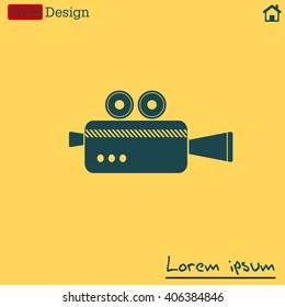 Cinema camera icon