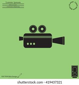 Cinema camera icon