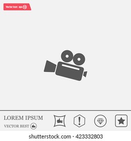 Cinema camera icon