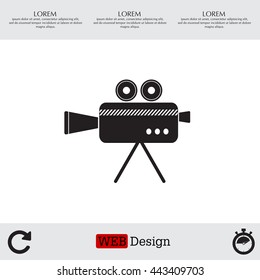 Cinema camera icon