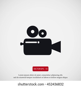 Cinema camera icon