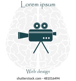 Cinema camera icon