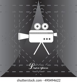 Cinema camera icon