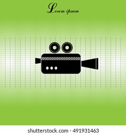 Cinema camera icon