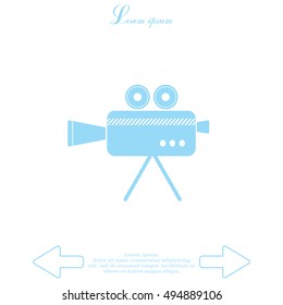 Cinema camera icon