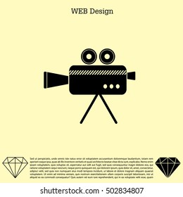 Cinema camera icon
