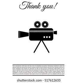 Cinema camera icon