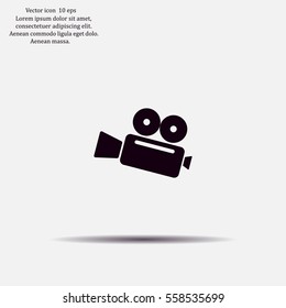 Cinema camera icon