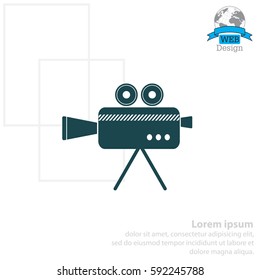 Cinema camera icon