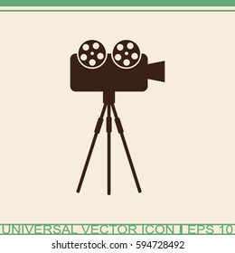 Cinema camera icon.