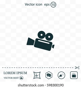 Cinema camera icon