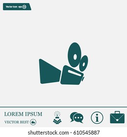 Cinema camera icon