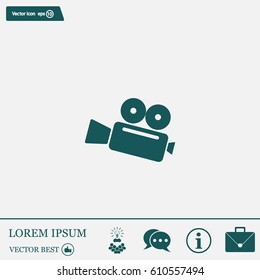 Cinema camera icon