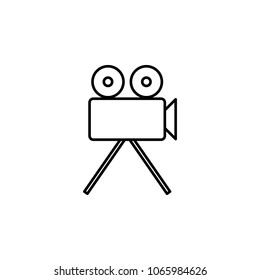 cinema camera icon. Element of simple icon for websites, web design, mobile app, info graphics. Thin line icon for website design and development, app development on white background